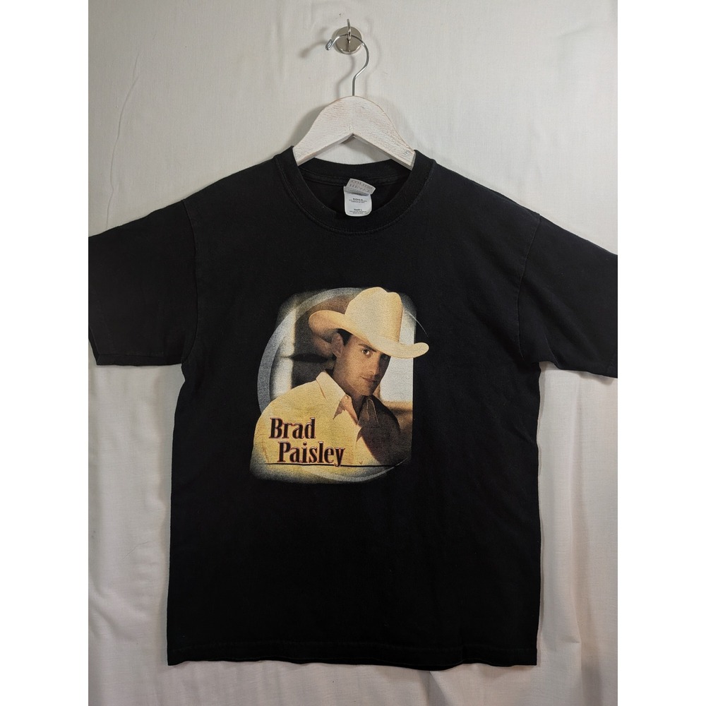 Brad Paisley Concert Tour Graphic Tee Black Youth L Country Music Band Shirt
